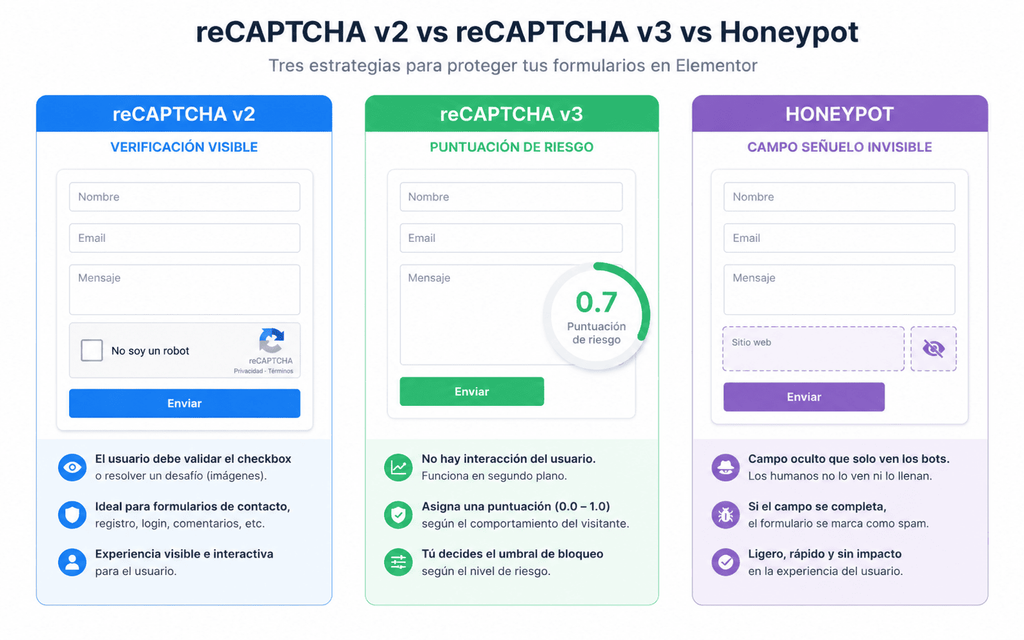 reCAPTCHA WordPress: 9 pasos efectivos para bloquear spam y bots en formularios de Elementor 1 Recaptcha Wordpress